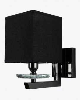 LAMPA ŚCIENNA KINKIET Z CZARNYMI ABAŻURAMI FIANELO W1