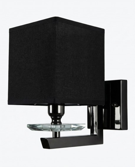 LAMPA ŚCIENNA KINKIET Z CZARNYMI ABAŻURAMI FIANELO W1