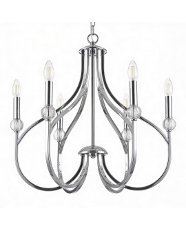 NOWOCZESNA LAMPA WISZĄCA CHROMOWANA ARCHETYPE W6