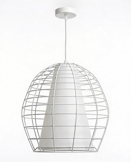 NOWOCZESNA LAMPA WISZĄCA BIAŁA BOLZANO