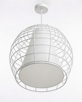 NOWOCZESNA LAMPA WISZĄCA BIAŁA BOLZANO