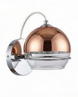 LAMPA ŚCIENNA KINKIET NOWOCZESNY RÓŻOWE ZŁOTO VERONI