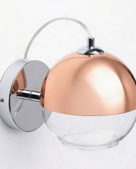 LAMPA ŚCIENNA KINKIET NOWOCZESNY RÓŻOWE ZŁOTO VERONI