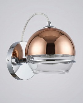 LAMPA ŚCIENNA KINKIET NOWOCZESNY RÓŻOWE ZŁOTO VERONI