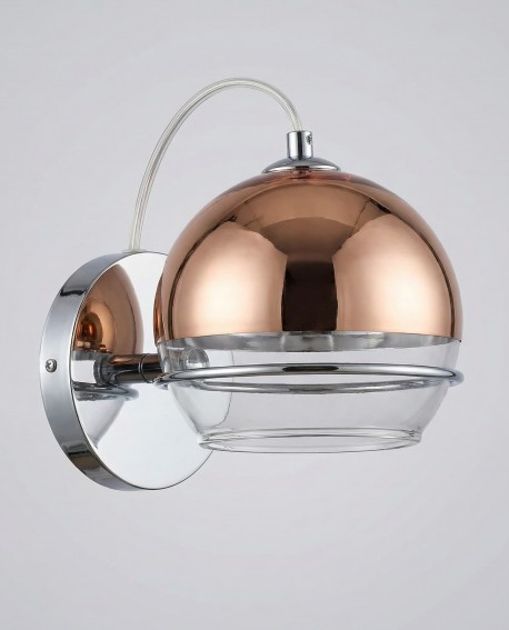 LAMPA ŚCIENNA KINKIET NOWOCZESNY RÓŻOWE ZŁOTO VERONI