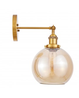 LAMPA ŚCIENNA KINKIET LOFT MOSIĘŻNO-BURSZTYNOWA NAVARRO