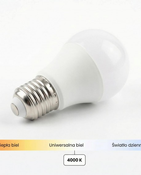 ŻARÓWKA LED E27/G45 MOC 5W-4000K