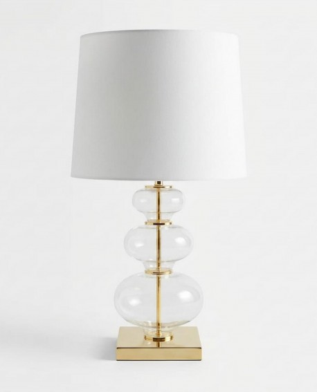 LAMPA NOCNA BIAŁO-ZŁOTA BRISTON