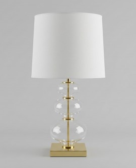 LAMPA NOCNA BIAŁO-ZŁOTA BRISTON