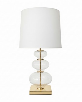 LAMPA NOCNA BIAŁO-ZŁOTA BRISTON