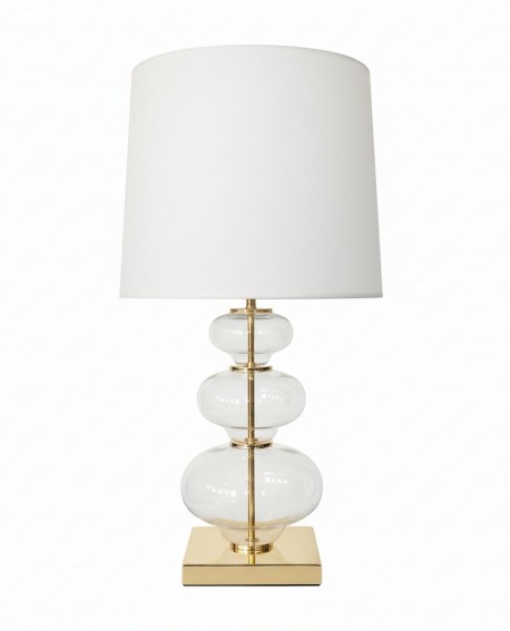 LAMPA NOCNA BIAŁO-ZŁOTA BRISTON