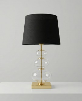 LAMPA NOCNA CZARNO-ZŁOTA BRISTON