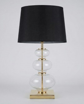 LAMPA NOCNA CZARNO-ZŁOTA BRISTON