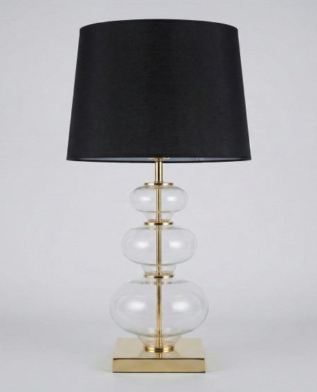 LAMPA NOCNA CZARNO-ZŁOTA BRISTON