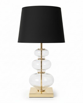 LAMPA NOCNA CZARNO-ZŁOTA BRISTON