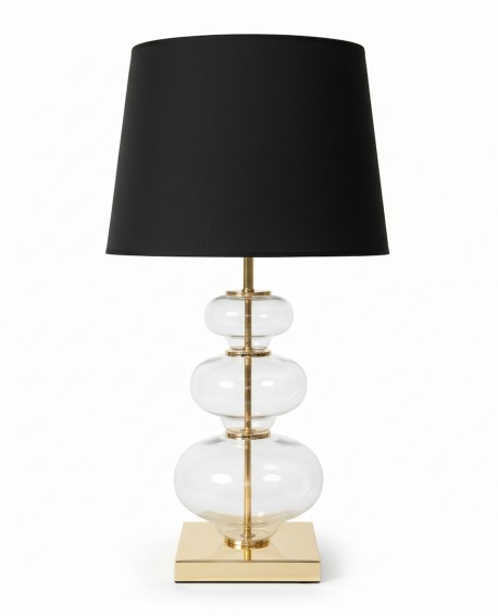 LAMPA NOCNA CZARNO-ZŁOTA BRISTON