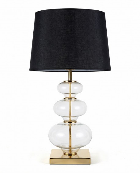 LAMPA NOCNA CZARNO-ZŁOTA BRISTON