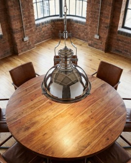 LAMPA WISZĄCA INDUSTRIALNA LOFT CHROMOWANA ETTORE