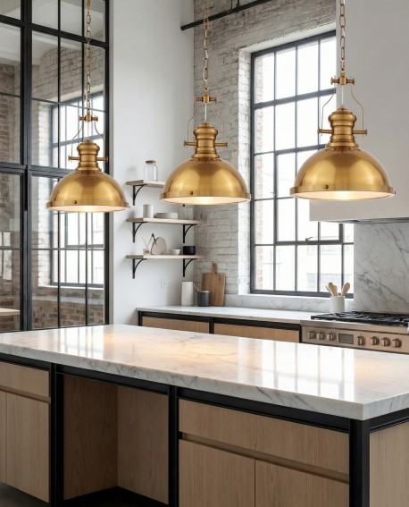 LAMPA WISZĄCA INDUSTRIALNA LOFT MOSIĘŻNA ETTORE