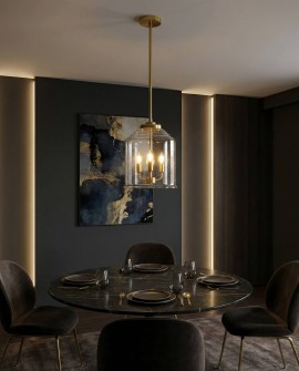 NOWOCZESNA LAMPA WISZĄCA MOSIĘŻNA RALTON W3