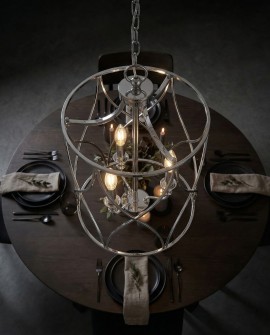 LAMPA SUFITOWA ART DECO CHROMOWANA ELMONT W3