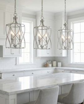 LAMPA SUFITOWA ART DECO CHROMOWANA ELMONT W3