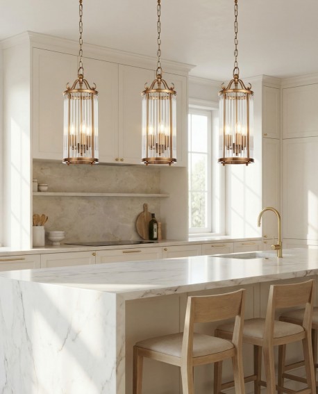 LAMPA WISZĄCA LOFT MOSIĘŻNA BOSTON W3