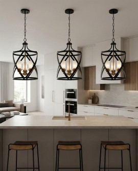 LAMPA WISZĄCA LOFT CZARNO-MOSIĘŻNA ASTILA W3