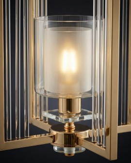 NOWOCZESNA LAMPA WISZĄCA LOFT ZŁOTA MANHATTAN W1