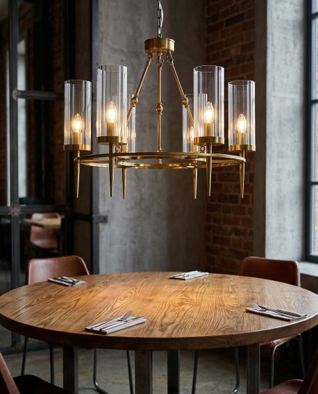 LAMPA WISZĄCA NOWOCZESNA MOSIĘŻNA MORATTI W6