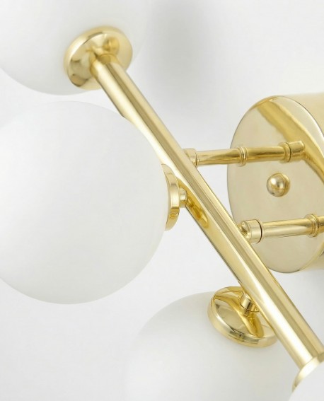 LAMPA ŚCIENNA KINKIET NOWOCZESNY KLASYCZNY ZŁOTY MARSIADA W5