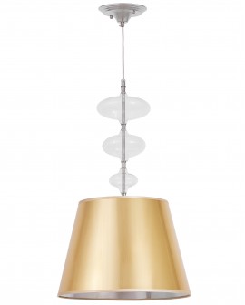 NOWOCZESNA LAMPA WISZĄCA ZŁOTO-PRZEZROCZYSTA VENEZIANA NEO W1