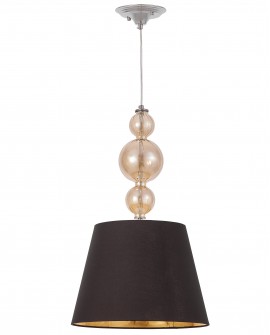 NOWOCZESNA LAMPA WISZĄCA CZARN-ZŁOTA MURANEO