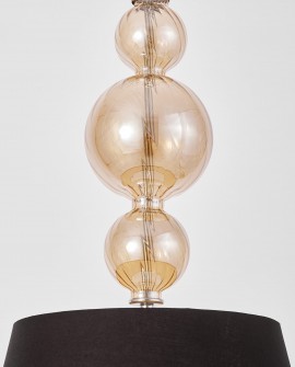 NOWOCZESNA LAMPA WISZĄCA CZARN-ZŁOTA MURANEO