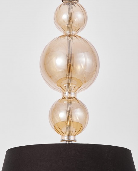 NOWOCZESNA LAMPA WISZĄCA CZARN-ZŁOTA MURANEO