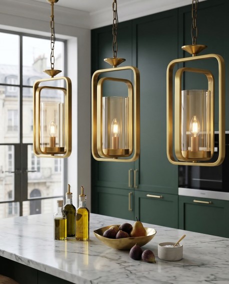 LAMPA WISZĄCA LOFT MOSIĘŻNA BENTON W1