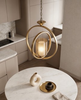 LAMPA WISZĄCA LOFT MOSIĘŻNA BENTON W1