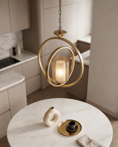 LAMPA WISZĄCA LOFT MOSIĘŻNA BENTON W1