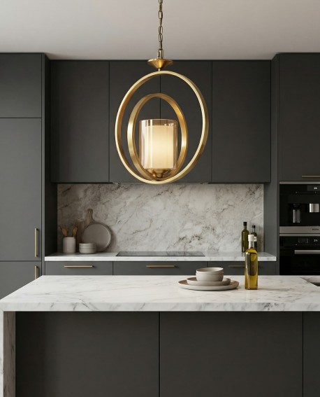 LAMPA WISZĄCA LOFT MOSIĘŻNA BENTON W1