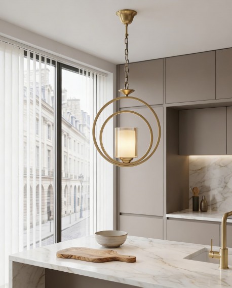 LAMPA WISZĄCA LOFT MOSIĘŻNA BENTON W1