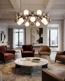 NOWOCZESNA LAMPA WISZĄCA CZARNA SAONA W42