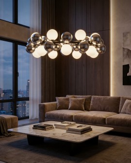 NOWOCZESNA LAMPA WISZĄCA CZARNA SAONA W42