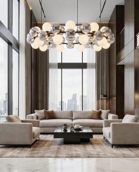 NOWOCZESNA LAMPA WISZĄCA CZARNA SAONA W60