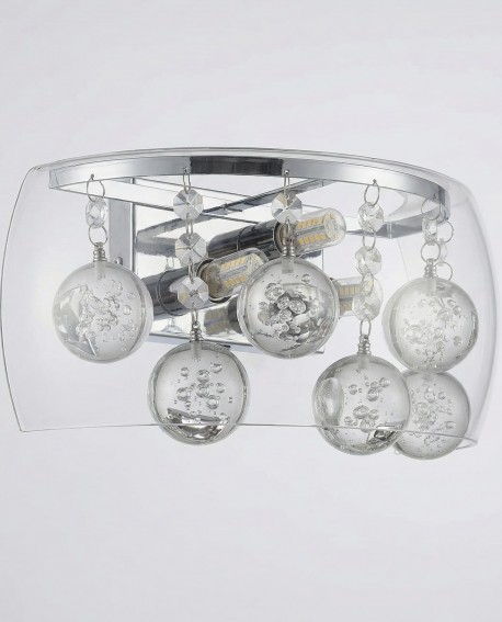 LAMPA ŚCIENNA KINKIET NOWOCZESNY FABINA CLEAR W1