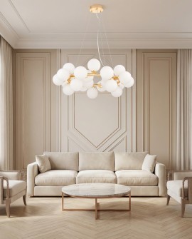 NOWOCZESNA LAMPA WISZĄCA ZŁOTA MARSIADA W25