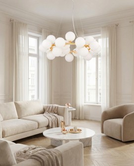 NOWOCZESNA LAMPA WISZĄCA ZŁOTA MARSIADA W25