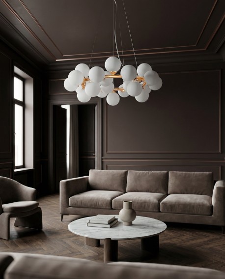 NOWOCZESNA LAMPA WISZĄCA ZŁOTA MARSIADA W25