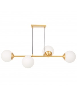 NOWOCZESNA LAMPA WISZĄCA SZCZOTKOWANE ZŁOTO FINO W4