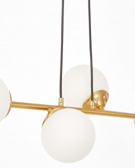 NOWOCZESNA LAMPA WISZĄCA SZCZOTKOWANE ZŁOTO FINO W4