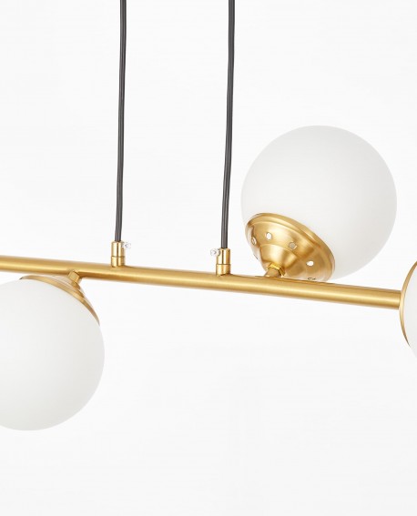 NOWOCZESNA LAMPA WISZĄCA SZCZOTKOWANE ZŁOTO FINO W4